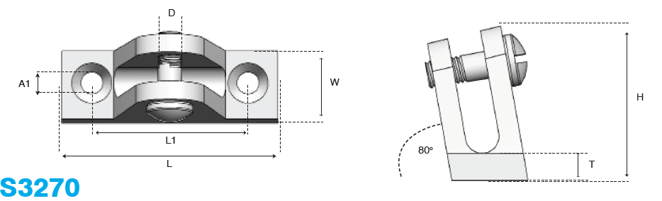 80 degree deck hinge